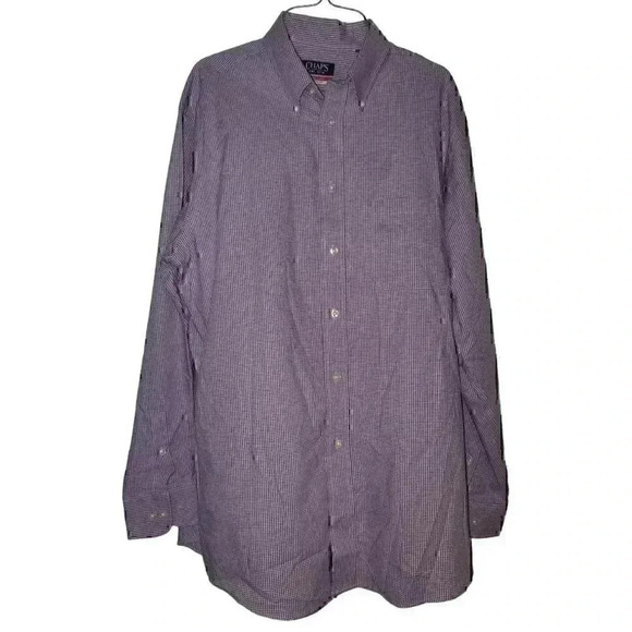 Chaps Other - Chaps Long-sleeved Regular Fit Comfort Stretch Causal Dress Shirt 16 neck